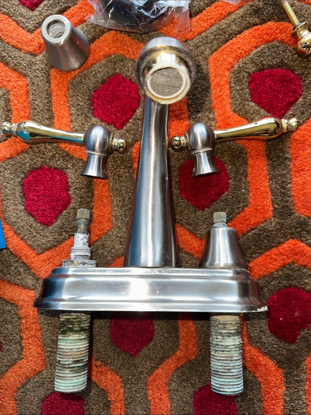 MAKE OFFER! Two-Handle Bathroom Faucet in Brushed Nickel Washroom Sink
